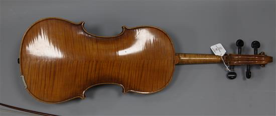 An oversize viola,